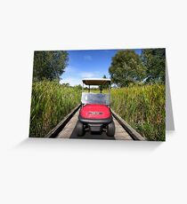 Golf Cart Greeting Card