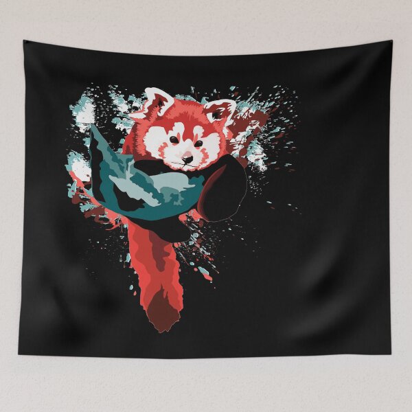 Item preview, Vibrant Red Panda in a Tree designed and sold by madlil.