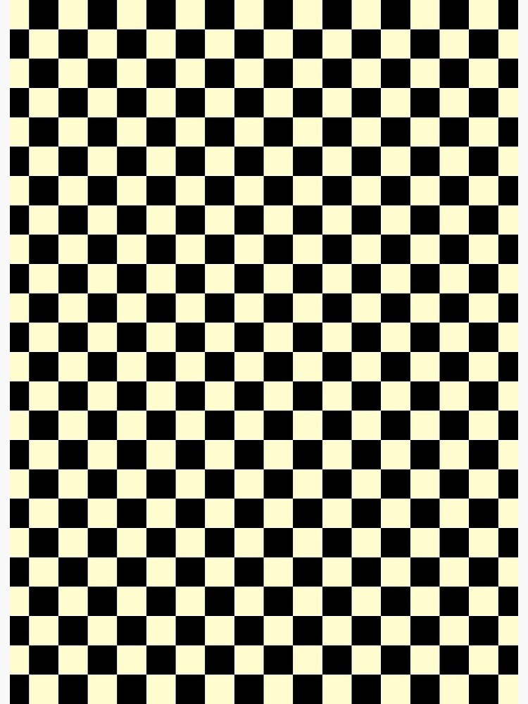 Checkered Black and Cream Wall cheapest Poster