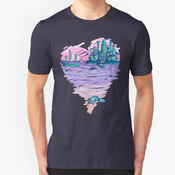 Blue CIty Violet Sea Slim Fit T-Shirt