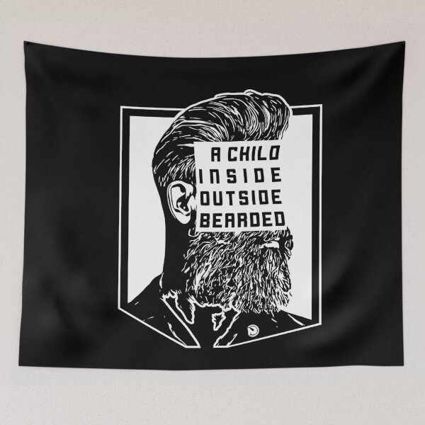 Item preview, a child inside outside bearded designed and sold by netrok.