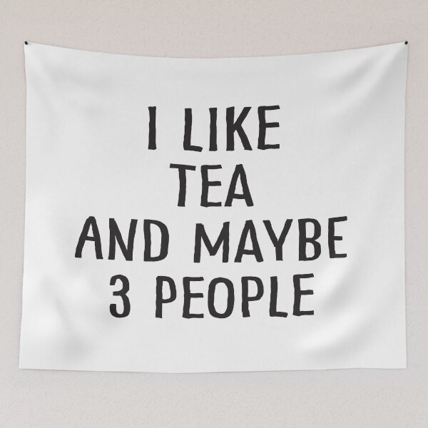 Item preview, I Like Tea And Maybe 3 People designed and sold by teesaurus.