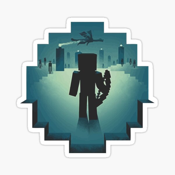 Game Minecraft Pc Stickers Redbubble - roblox cursor decal how to get robux yt