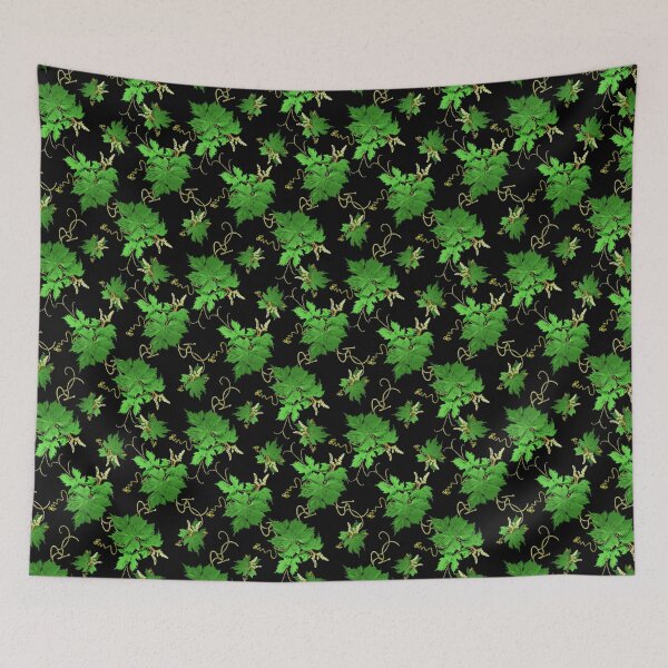 Item preview, Vine Leaves and Tendrils on black designed and sold by elee.