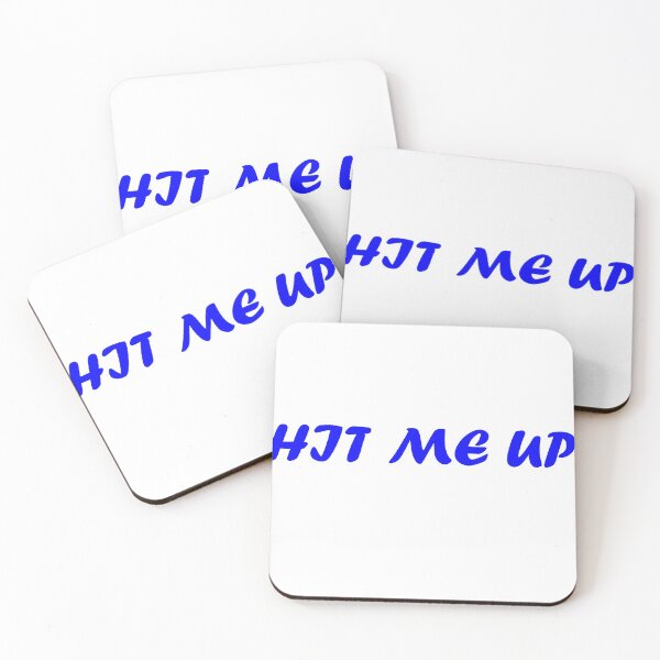 Item preview, Hit Me Up Blue designed and sold by torontoraps5.