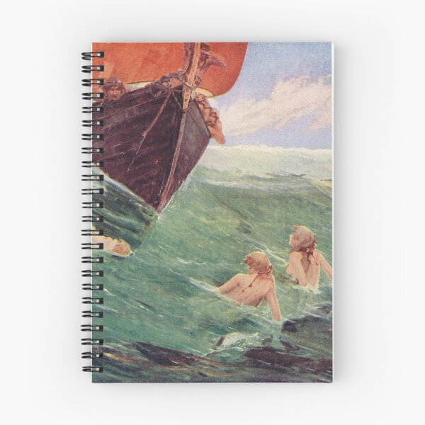 Item preview, Mermaids luring Sailors to their death on the rocks designed and sold by artfromthepast.