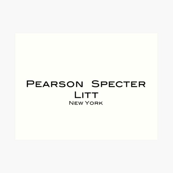 Suits Pearson Specter Litt Logo Art Print