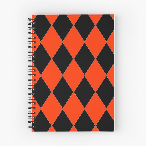 Item preview, ORANGE AND BLACK HARLEQUIN Pattern For Halloween Costumes #HALLOWEENCOSTUME designed and sold by ozcushionstoo.