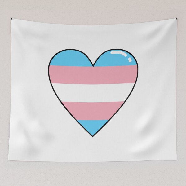 Item preview, Transgender flag heart designed and sold by codytheclod.