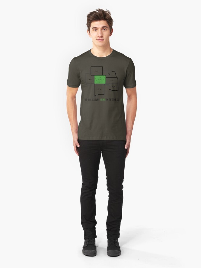 Alternate view of Greener in Colorado Slim Fit T-Shirt