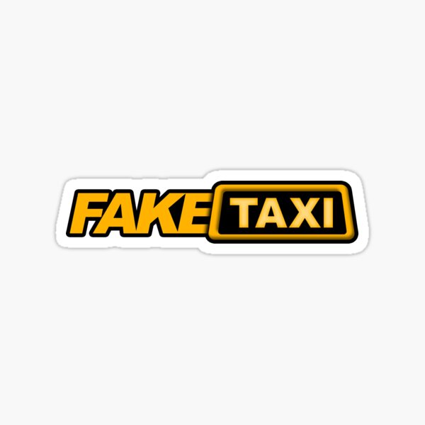 Fake Taxi Stickers Redbubble