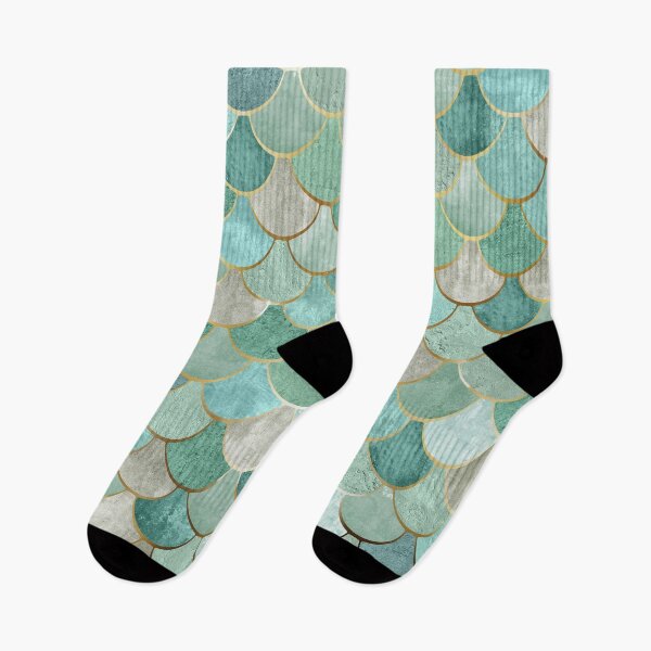 Item preview, Mermaid Scales, Rustic Moroccan, Teal, Gray and Gold Design designed and sold by meggydesigns.