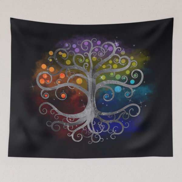Item preview, Tree of life Silver Swirl  designed and sold by k9printart.