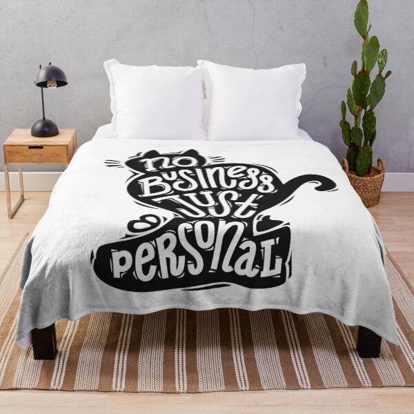 Item preview, Cat Calligraphy No Business Just Personal designed and sold by Voysla.