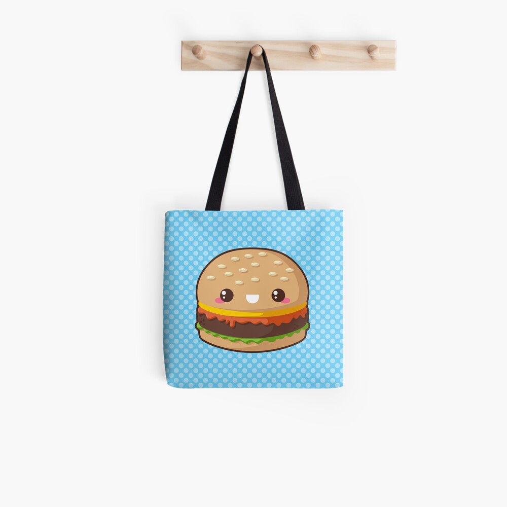 Kawaii Cheeseburger Tote Bag