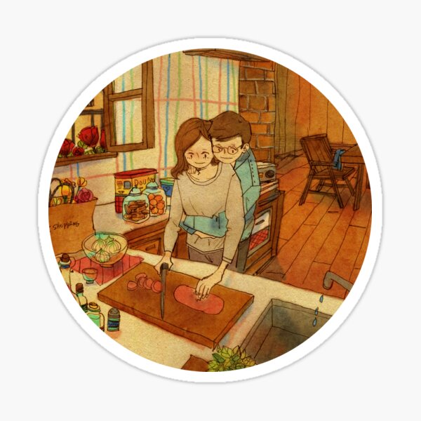 Back Hug Sticker
