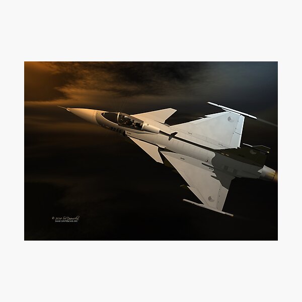 SAAB Gripen JAS-39C Photographic Print