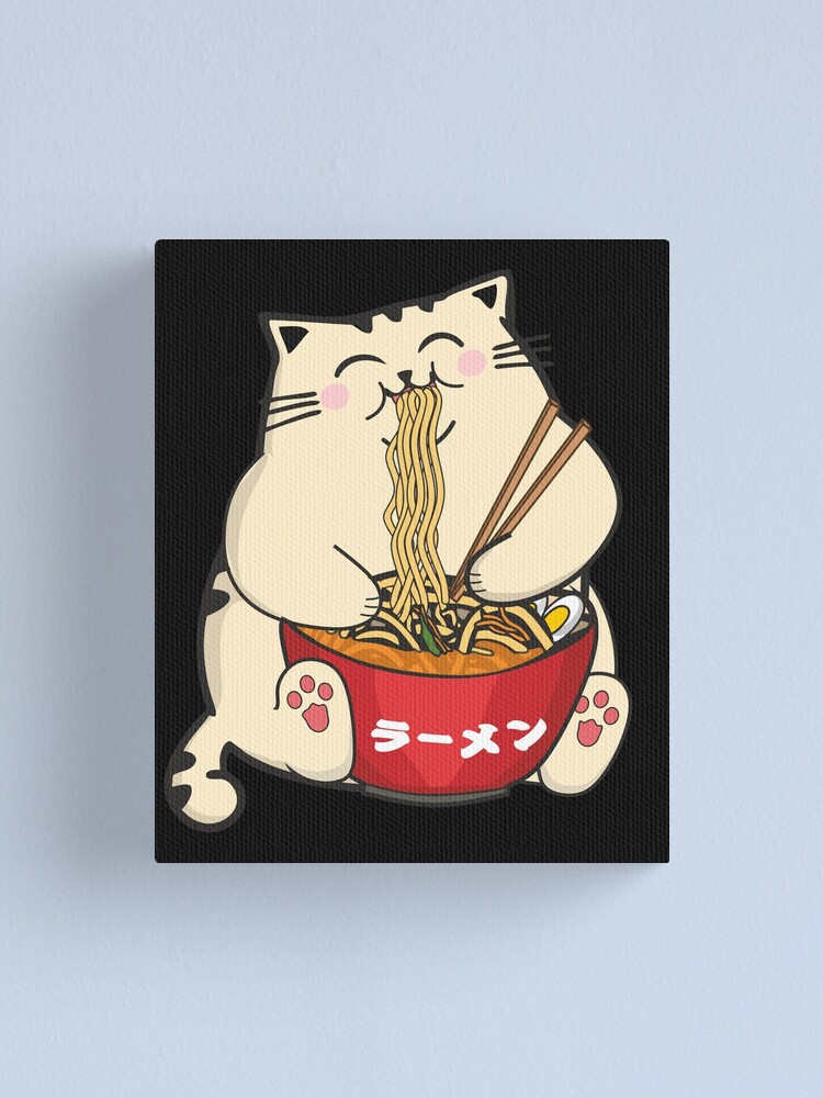16x16 Japanese Noodles & Retrowave Ramen Gifts Women Men Ramen Cat Vintage Sunset 70s Kawaii Anime Japanese Noodles Throw Pillow Multicolor