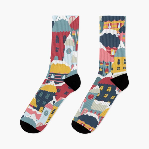 Item preview, Christmas Winter Town designed and sold by Sandra Hutter.