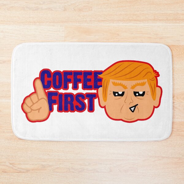 Item preview, Trump Coffee First emoji  designed and sold by HotVector.