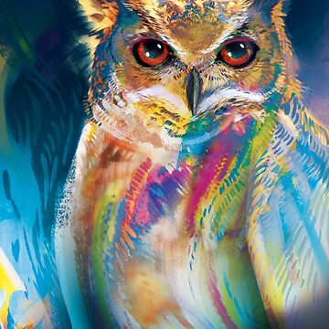 Artwork thumbnail, A Colorful Owl by Jose Ochoa