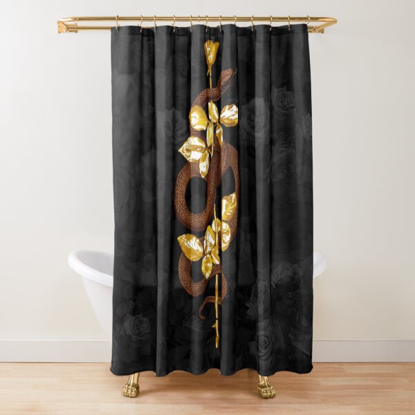 Snake Violator Shower Curtain