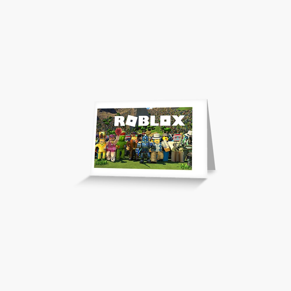 Roblox Game 2 Greeting Card By Best5trading Redbubble - roblox game card game card