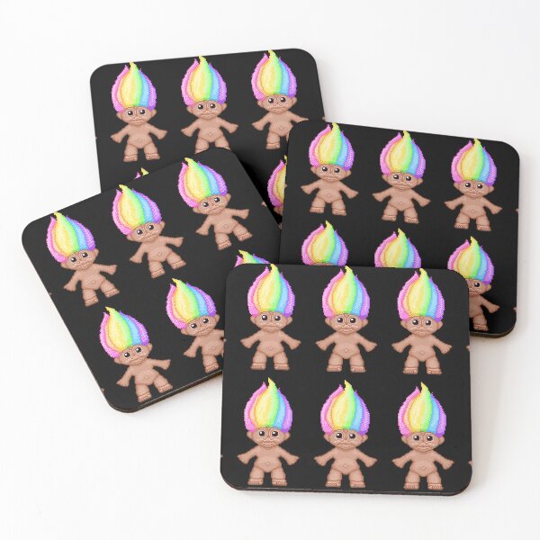 Item preview,  Rainbow Troll Kawaii pixel art vaporwave designed and sold by Freakfla.