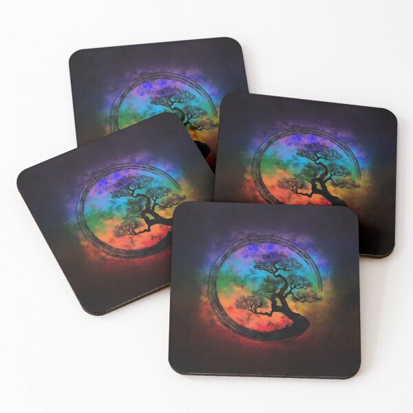 Item preview, Enso Zen Circle and Bonsai Tree Nebula designed and sold by k9printart.