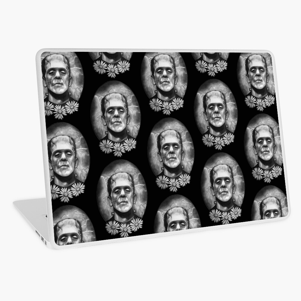 Boris Karloff As Frankenstein S Monster Laptop Skin By Rachelshade Redbubble