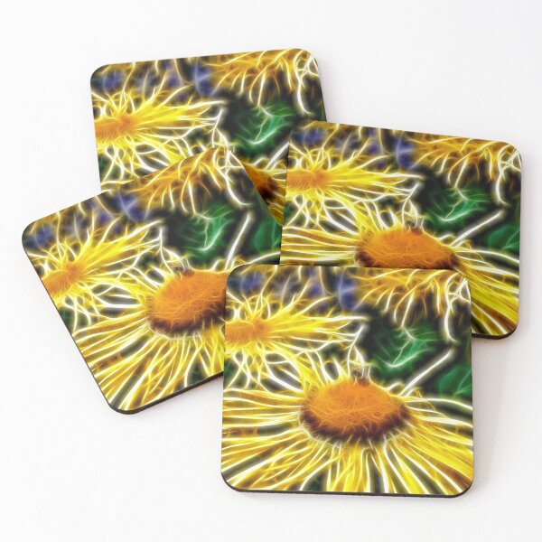 Item preview, Flames of Elecampane designed and sold by FOLK ART FUSION by heidiannemorris.
