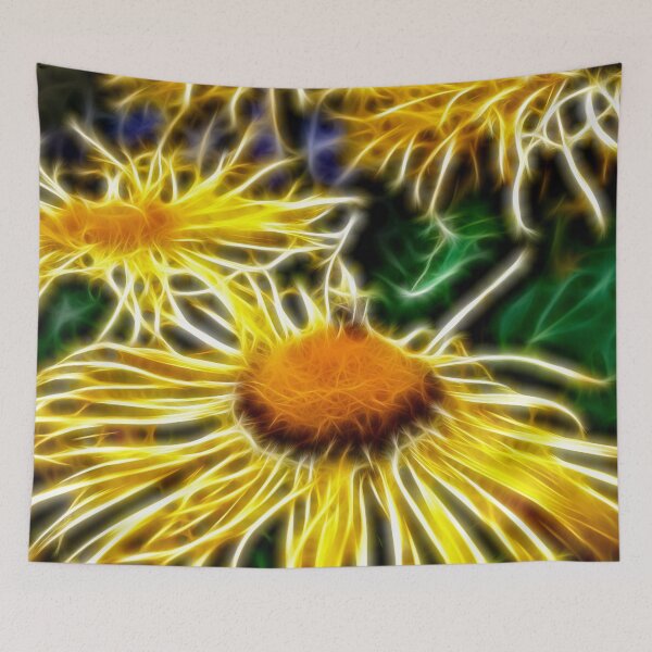 Item preview, Flames of Elecampane designed and sold by FOLK ART FUSION by heidiannemorris.