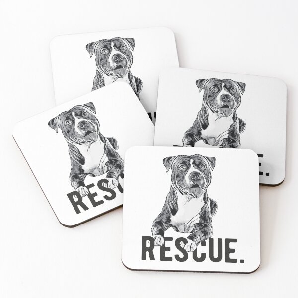 Item preview, Rescue Pitbull Dog designed and sold by PrettyPittie Shop.