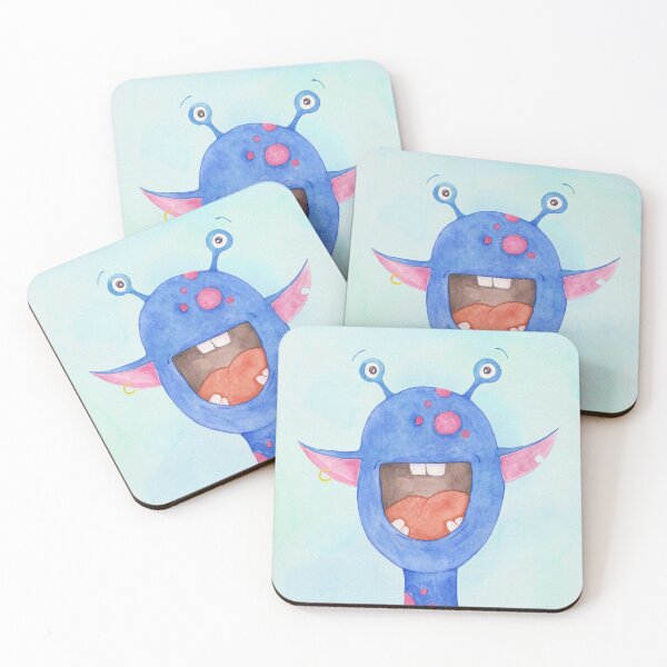 Item preview, Cute blue Monster by Wee Wild Monsters designed and sold by WeeWildMonsters.