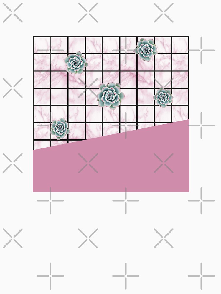 Succulents geometric composition - Antique Pink by PrintablesP