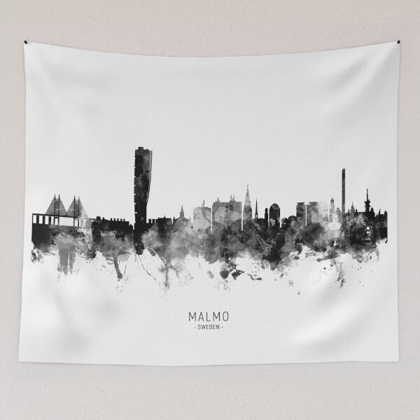 Item preview, Malmo Sweden Skyline designed and sold by ArtPrints.