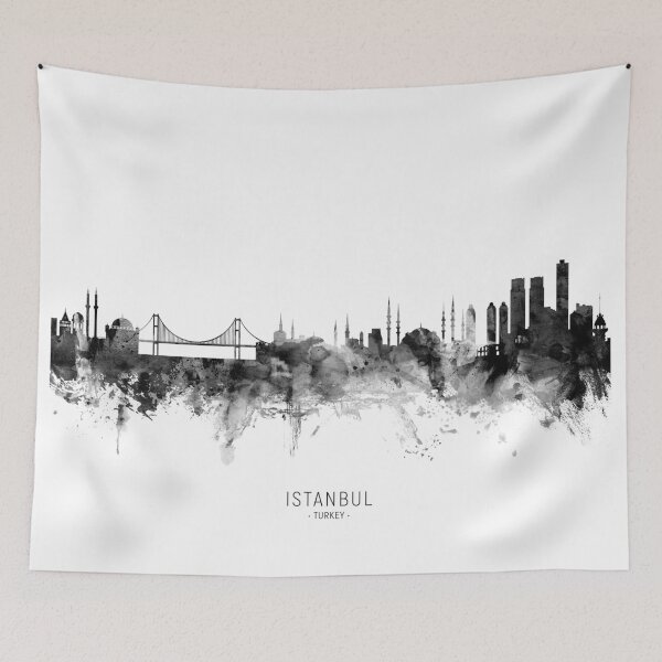 Artikelvorschau, Istanbul Turkey Skyline entworfen und verkauft von ArtPrints.