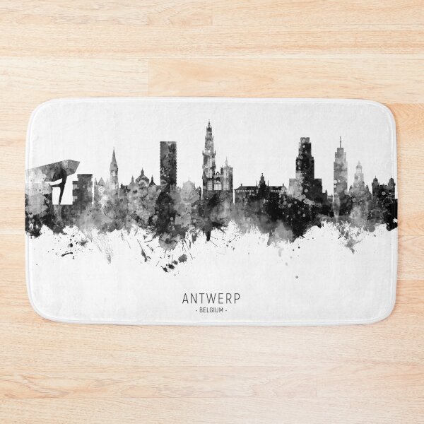 Item preview, Antwerp Belgium Skyline designed and sold by ArtPrints.