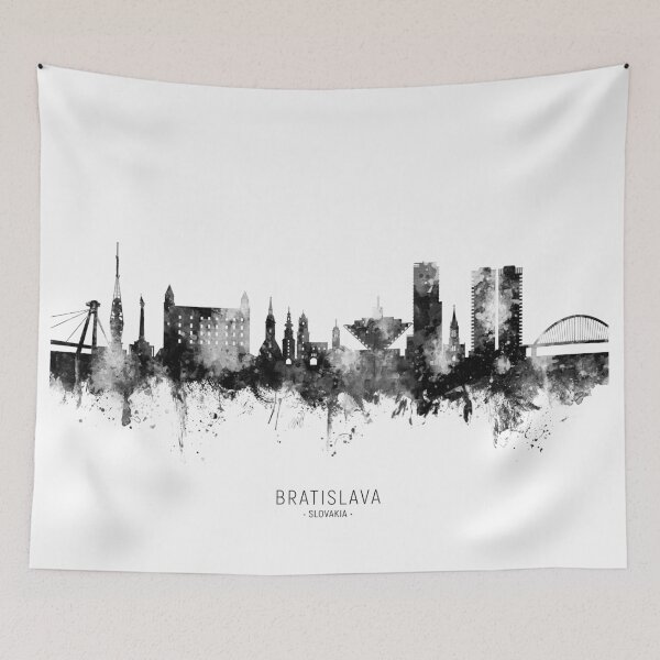 Item preview, Bratislava Slovakia Skyline designed and sold by ArtPrints.