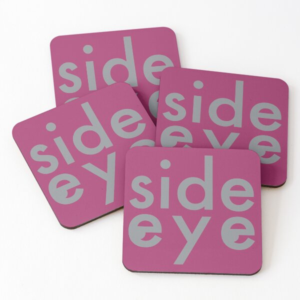 Item preview, Side Eye (metallic grey and pink) designed and sold by ChristopheSpink.