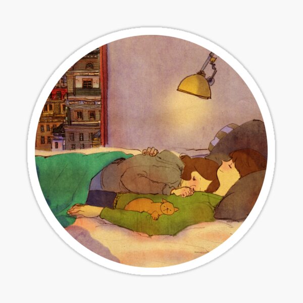 Nap together Sticker