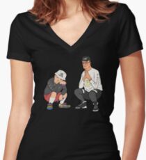 King of the Trill Women's Fitted V-Neck T-Shirt