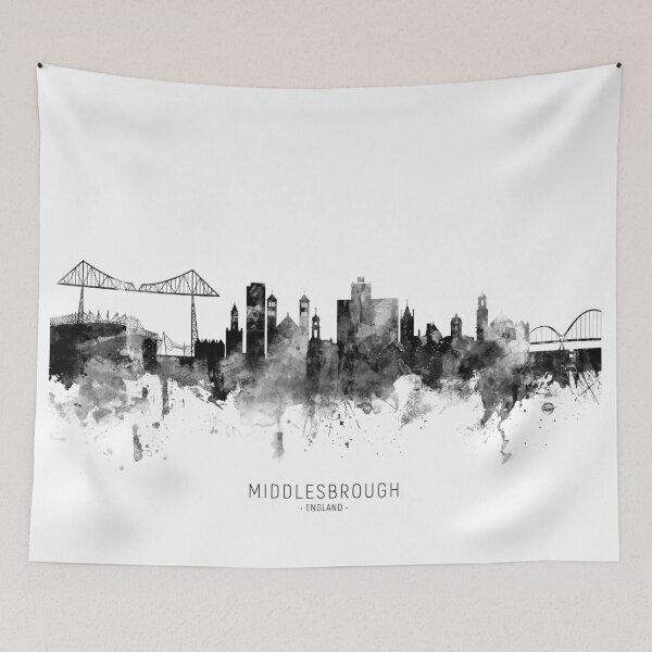 Item preview, Middlesbrough England Skyline designed and sold by ArtPrints.
