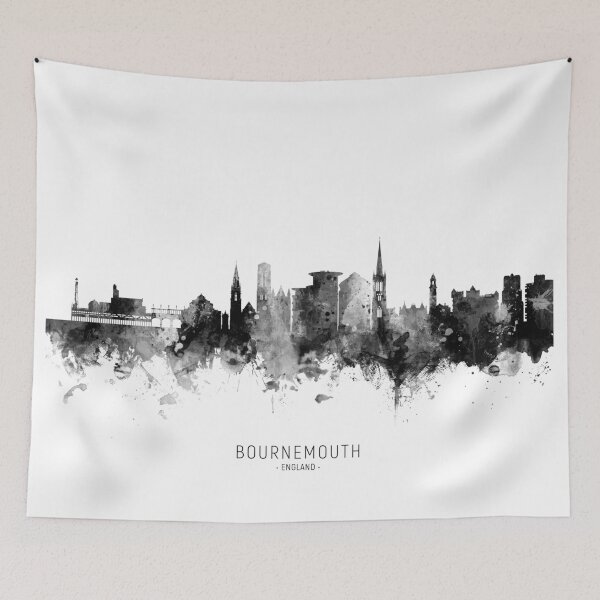 Item preview, Bournemouth England Skyline designed and sold by ArtPrints.