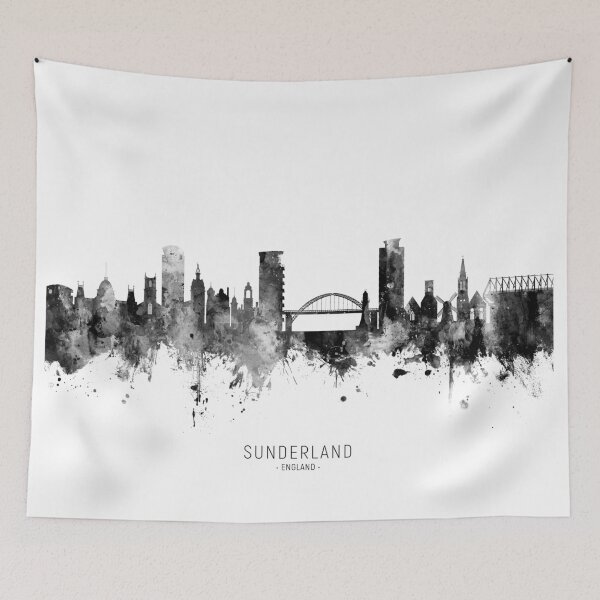 Item preview, Sunderland England Skyline designed and sold by ArtPrints.
