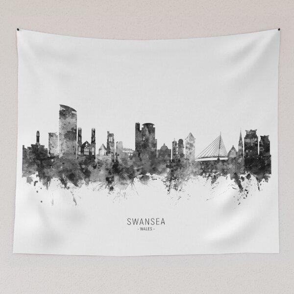 Item preview, Swansea Wales Skyline designed and sold by ArtPrints.