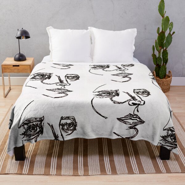 Item preview, face one line drawing painting designed and sold by maiawright-art.