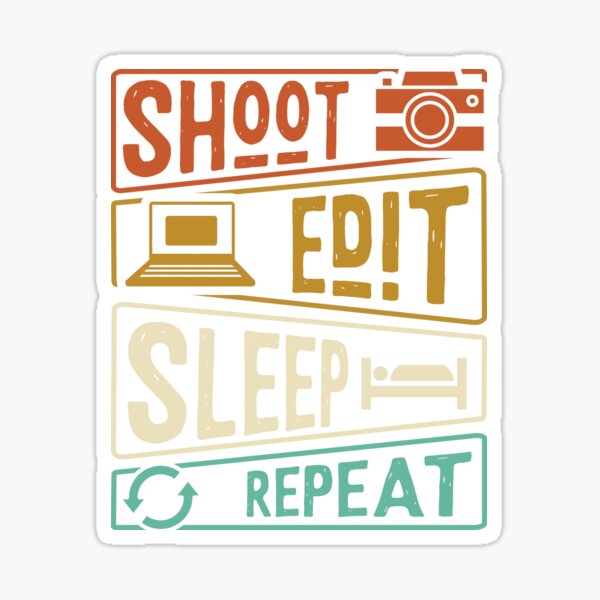 Photographer photo editing Sticker