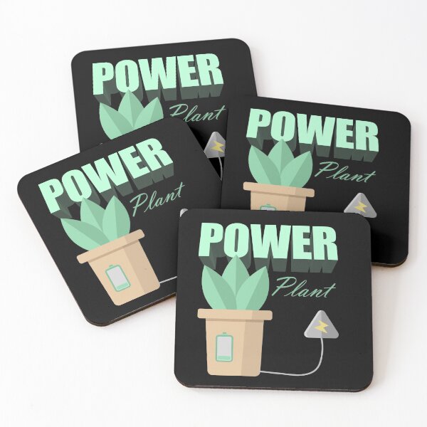 Item preview, Power plant - plant pun design designed and sold by Kam-designs.