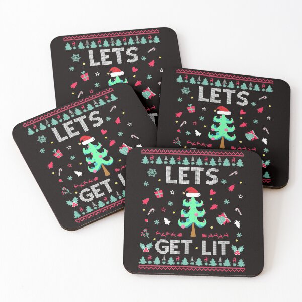 Aperçu de l'œuvre Lets Get Lit Funny Ugly Christmas Apparel for pull créée et vendue par ChezM1989.